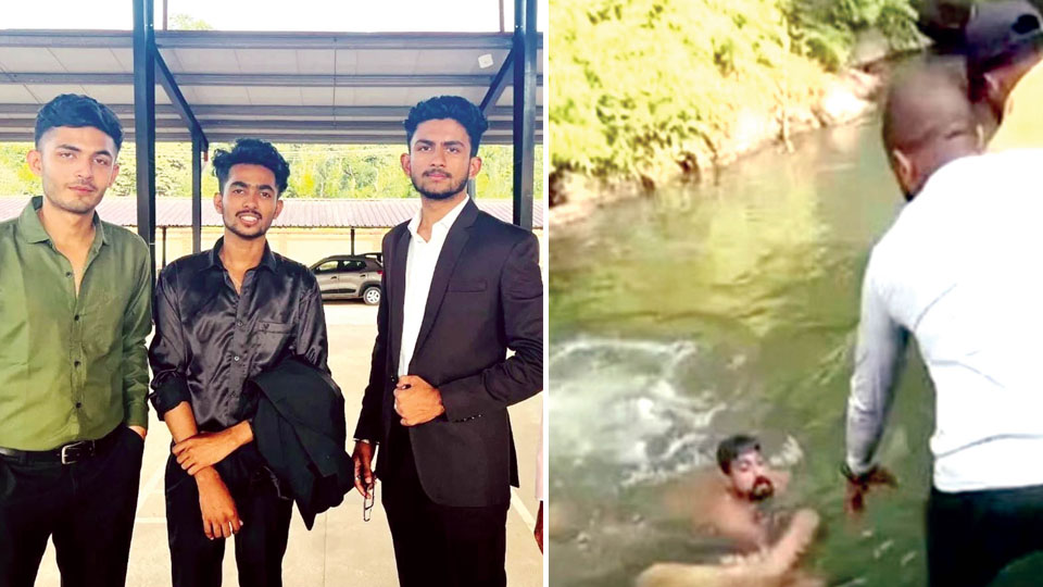 Three engineering students meet watery grave in Kodagu