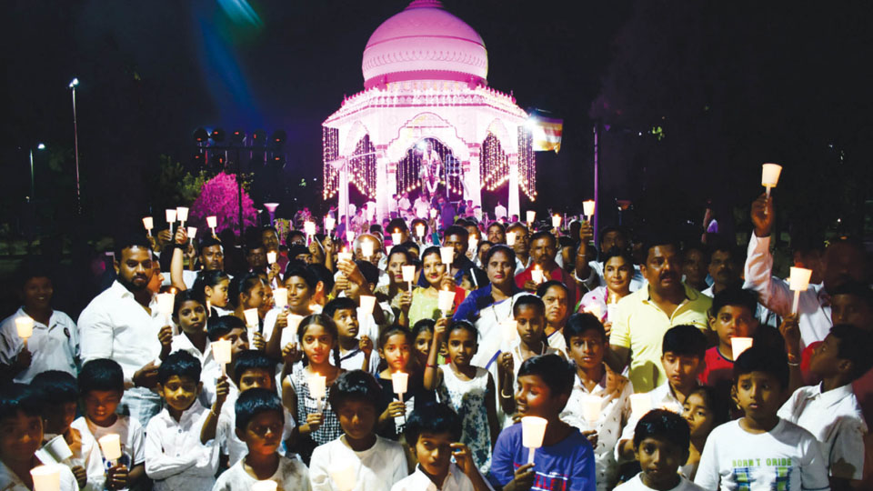 Candle light rallies mark Dr. B.R. Ambedkar’s 67th Mahaparinirvan Diwas in city