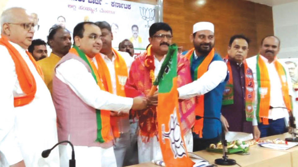 Takes charge as BJP Minority Morcha State President