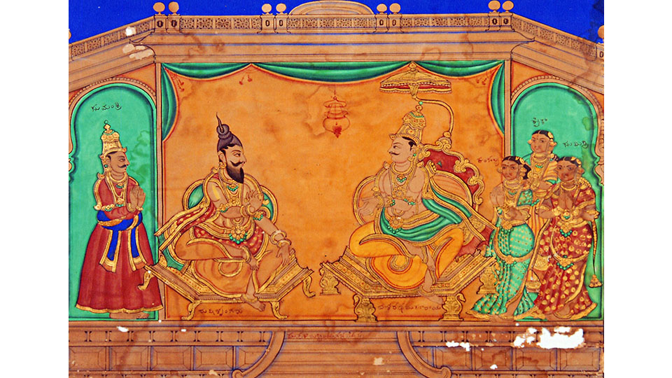 Rama Paintings at Rama Mandiras in Mysore and Melkote