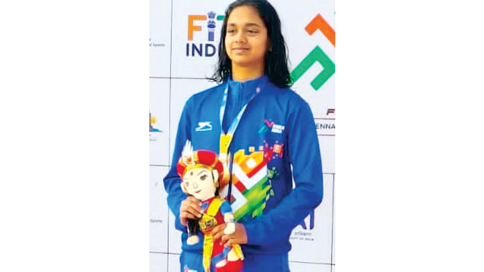 City swimmer wins gold in Khelo India Youth Games