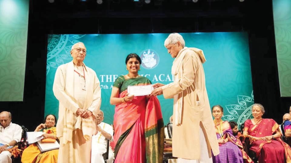 Bags Madras Music Academy Award