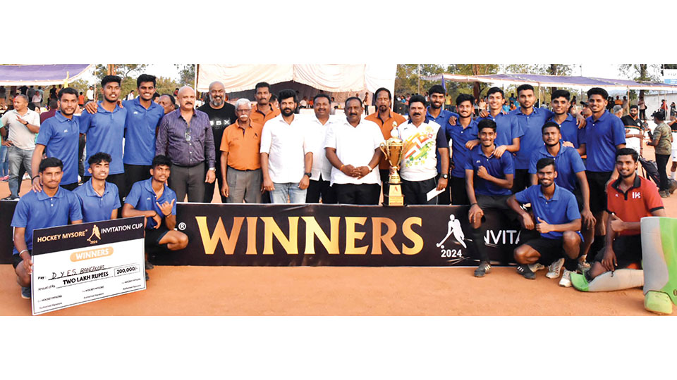 Hockey Mysore Invitation Men’s Tournament – 2024: DYES Bengaluru emerges Champions