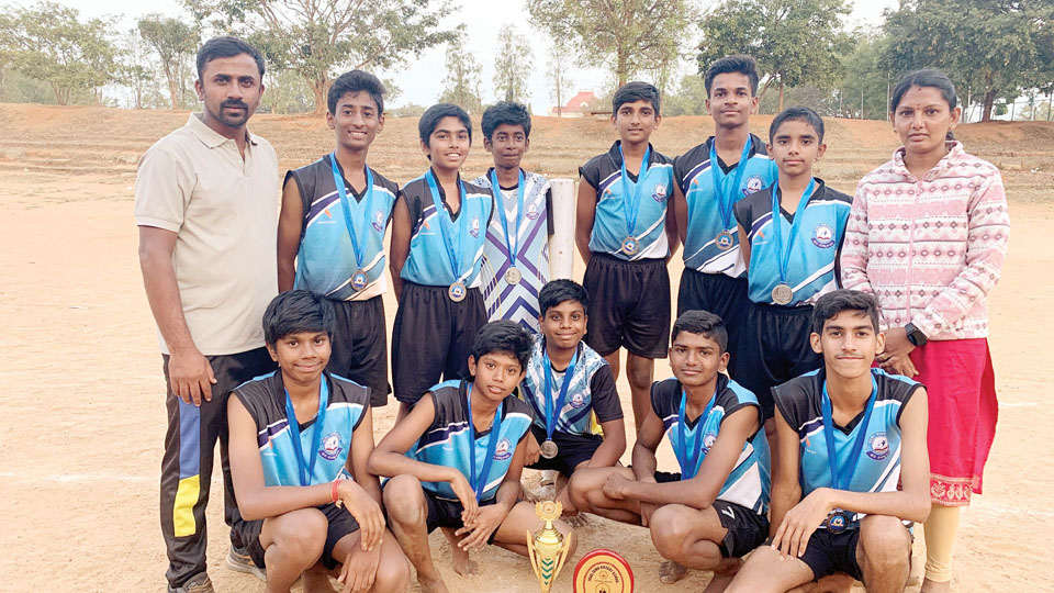 Runners-up in F.K. Irani Memorial District-level Kho-Kho Tourney