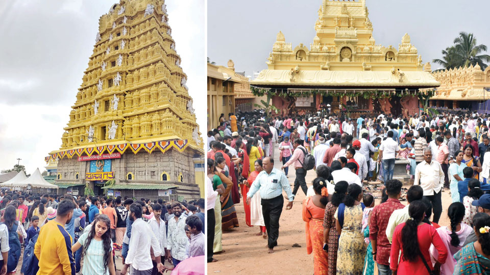 City temples draw thousands on New Year Day today