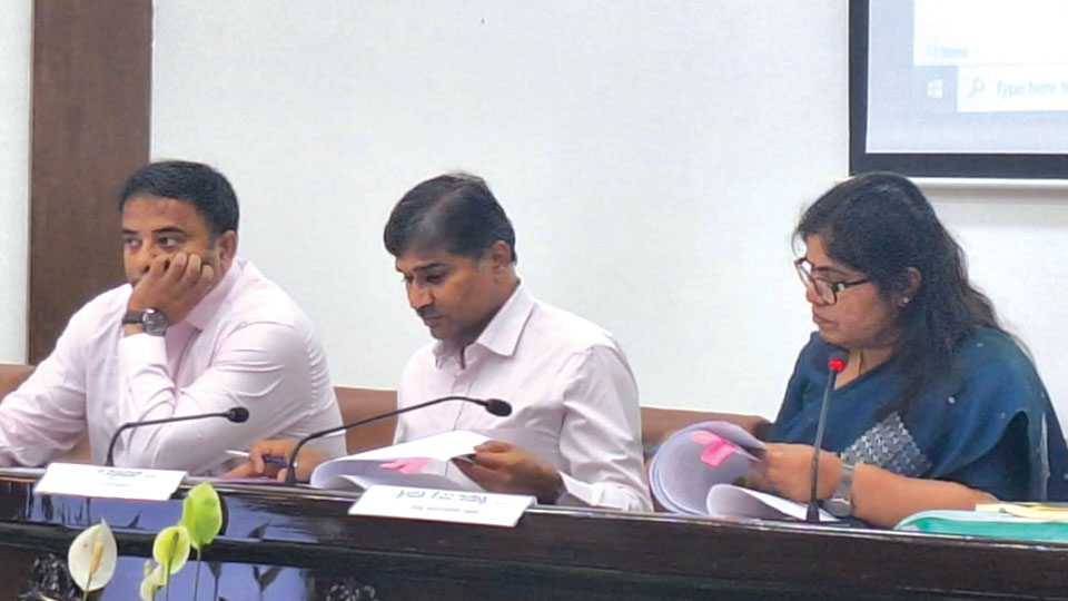 District In-charge Secretary holds review meeting