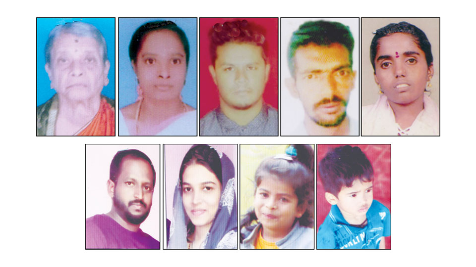 Four of a family among nine persons missing from city