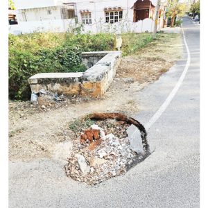 Bad condition of road in Ramakrishnanagar I Block