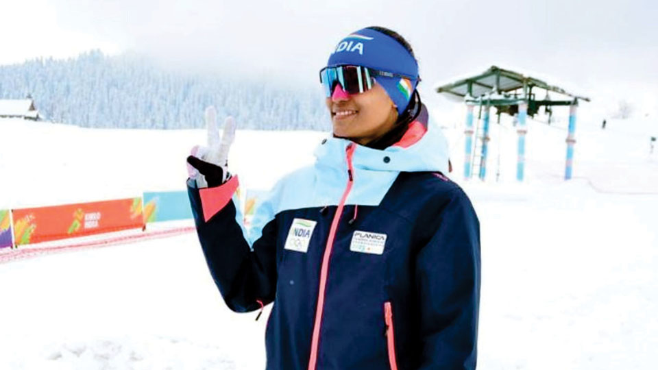 Khelo India Winter Games-2024: Kodagu girl wins three Gold Medals in skiing