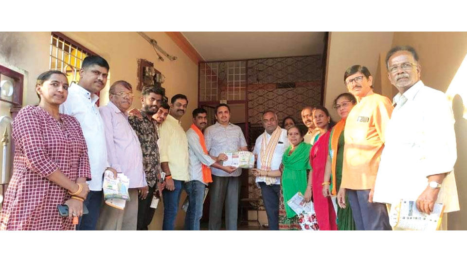 MLA T.S. Srivatsa launches BJP’s ‘Booth Chalo’