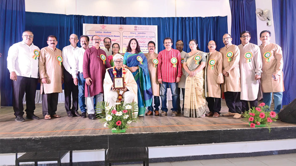 Konkani writer Vally Vagga feted at ‘Kathasandhi’ event