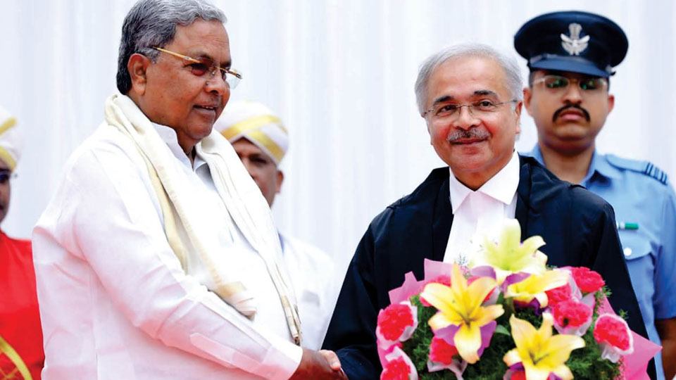 Justice Anjaria takes oath as 34th Chief Justice of Karnataka HC