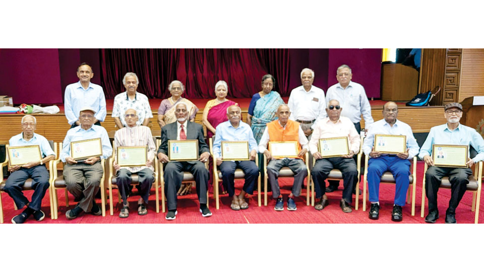 CFTRI Pensioners Association felicitates nonagenarians and octogenarians