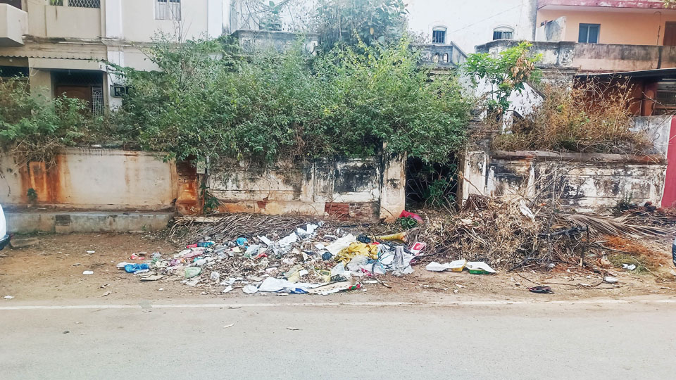 Non-disposal of garbage on Devaparthiva Road