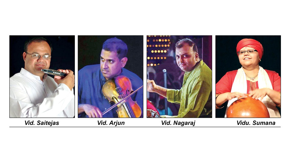 Vid. Saitejas Chandrashekar to perform at Mysore Vasudevacharya’s House