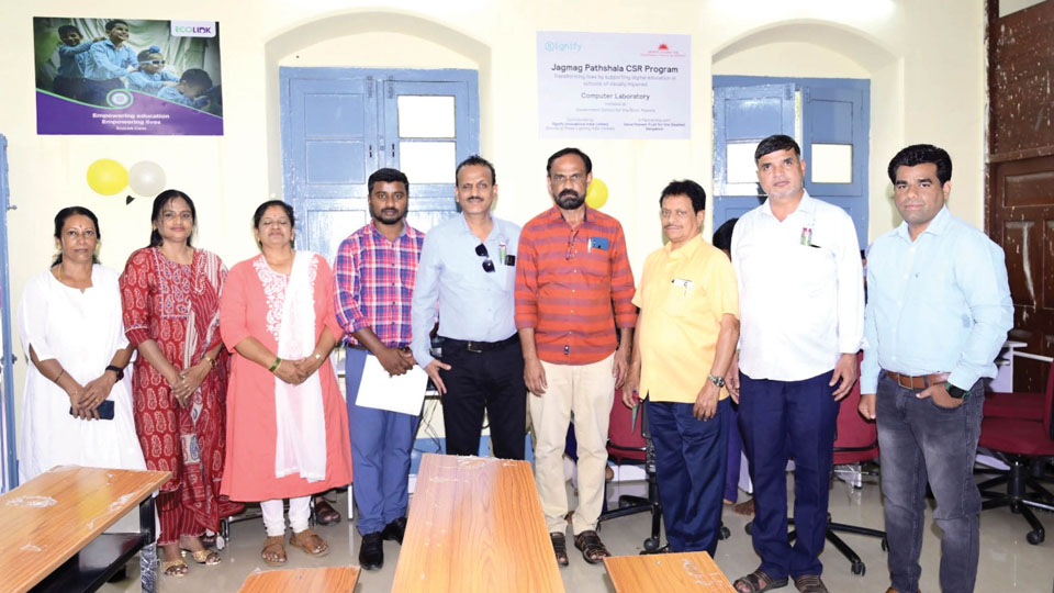 Computer lab donated to Govt. School for Visually Impaired