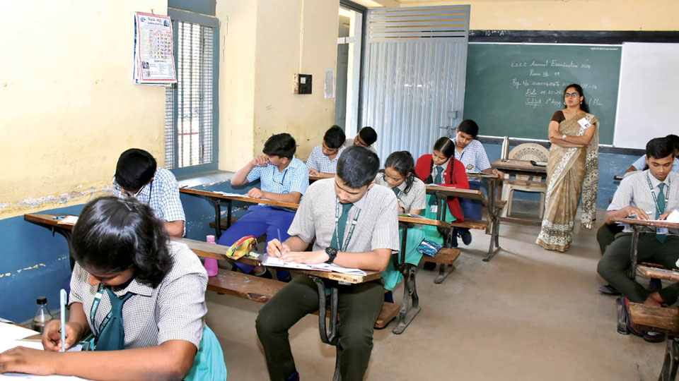 SSLC exam in district begins: Over 40,000 appear