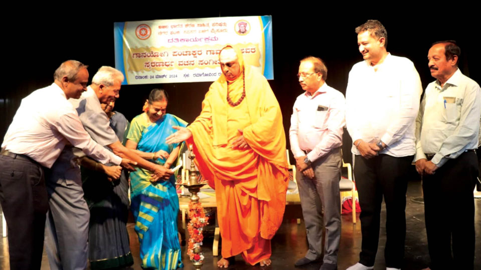 City hosts ‘Vachana Sangeethotsava’ in memory of Pandit Panchakshara  Gavai