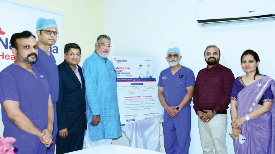 Tanveer Sait inaugurates Advanced Laser Treatment Services at Narayana Hospital