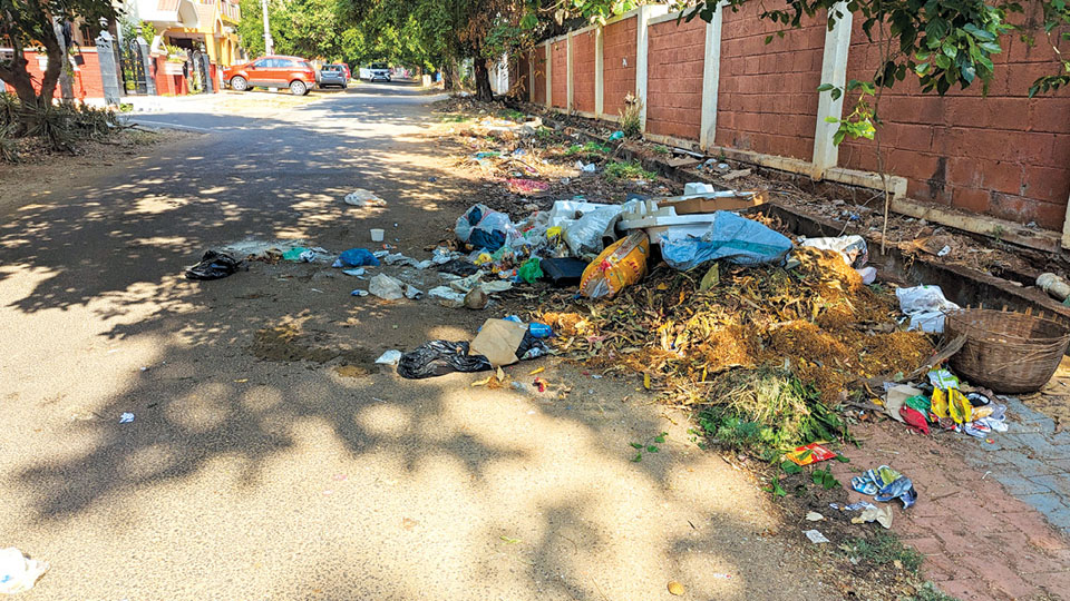 Pathetic state of Panchamantra Road, West First Cross