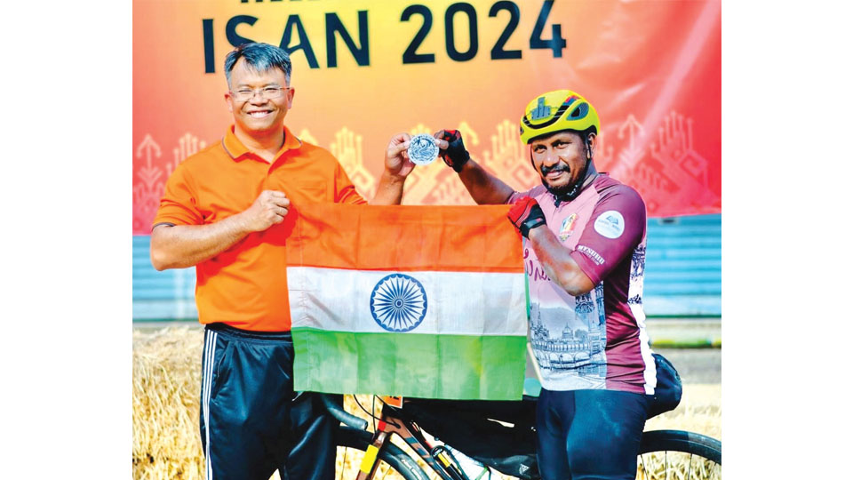 Mysurean completes ‘ISAN 2024 kms’ endurance cycling event