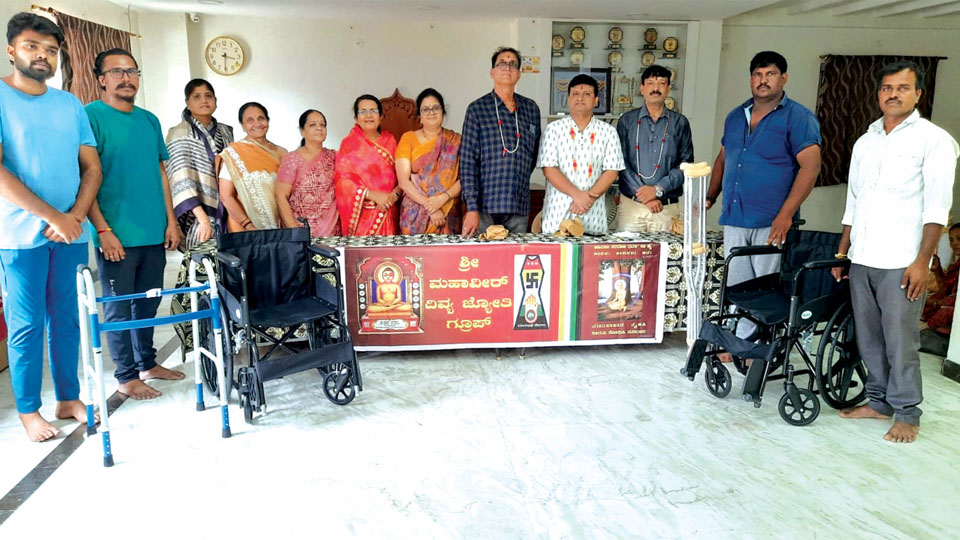 Wheelchair, stretcher, walkers provided to needy people