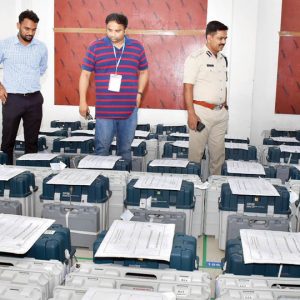 EVMs secure at counting centre
