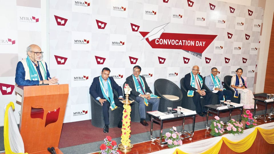 Convocation ceremony at MYRA School of Business