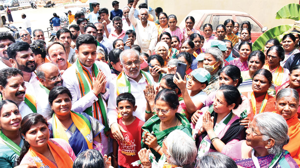 GTD campaigns for Yaduveer in Chamundeshwari Assembly segment