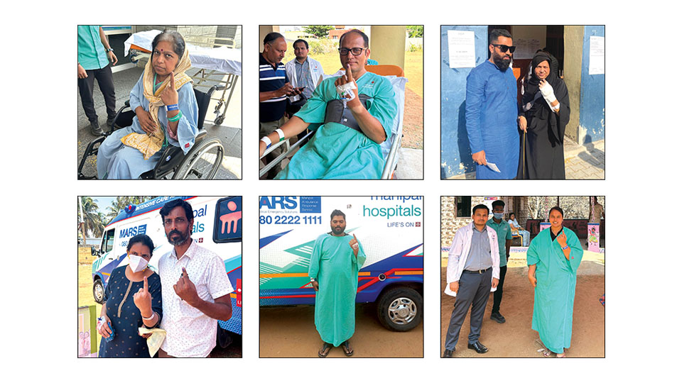 Manipal Hospital drives six in-patients to vote