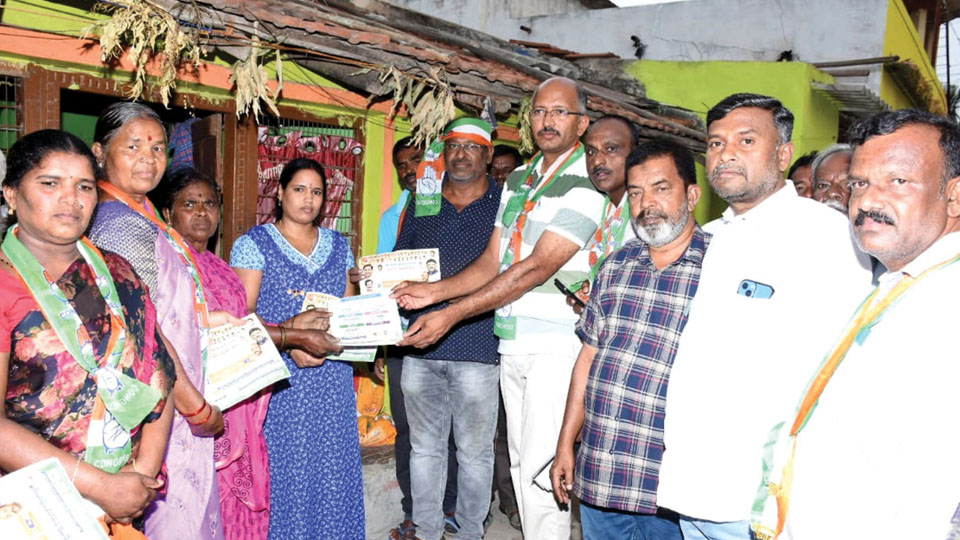 Guarantee cards distributed during poll campaign