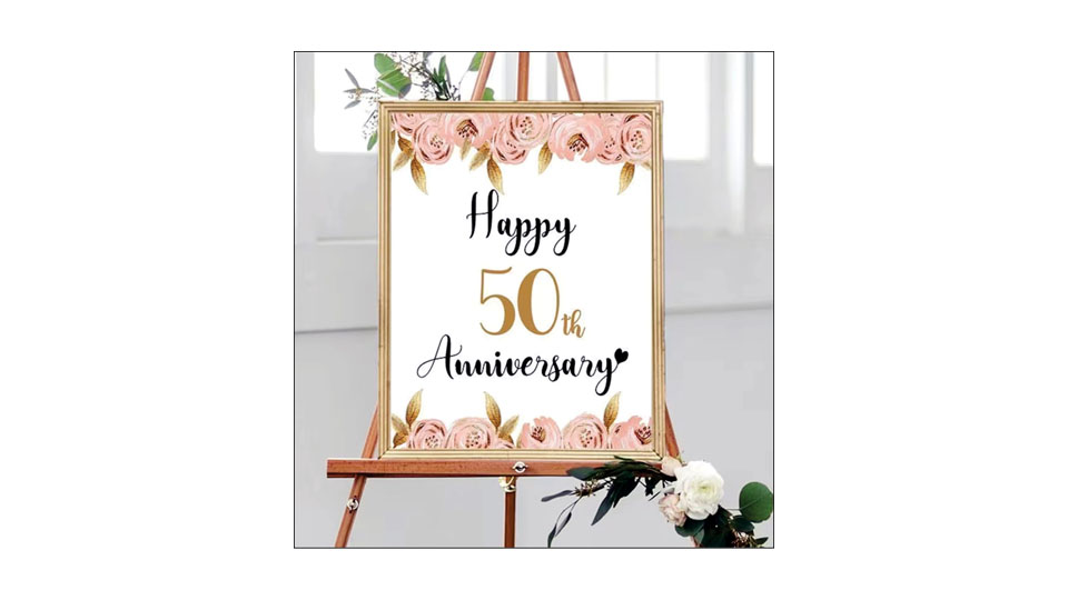 Personally impersonal about a 50 years of wedded bliss