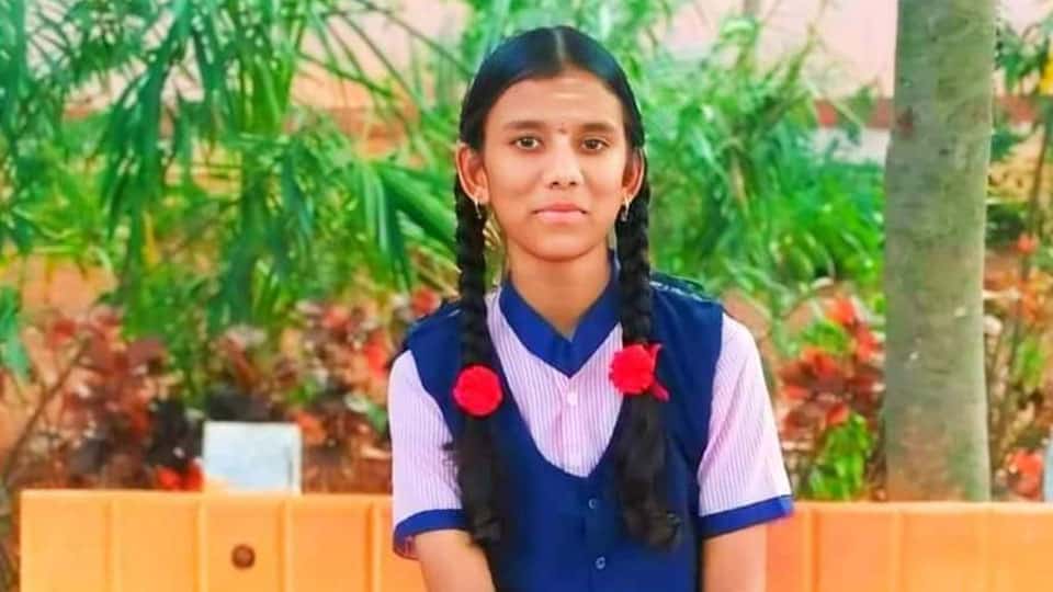 Inspiring! Govt. School girl tops SSLC exam