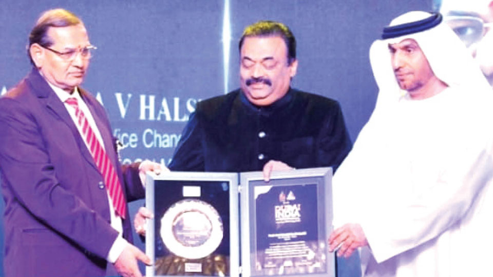 ‘Dubai-India Intl. Award’ conferred on KSOU VC