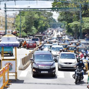Address traffic congestion on Sayyaji Rao Road-K.R. Circle junction