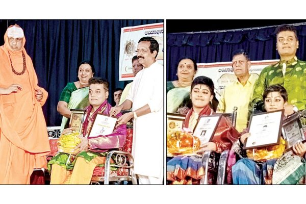 ‘Suvarnasree’ award conferred on Badari Divya Bhushan & sons