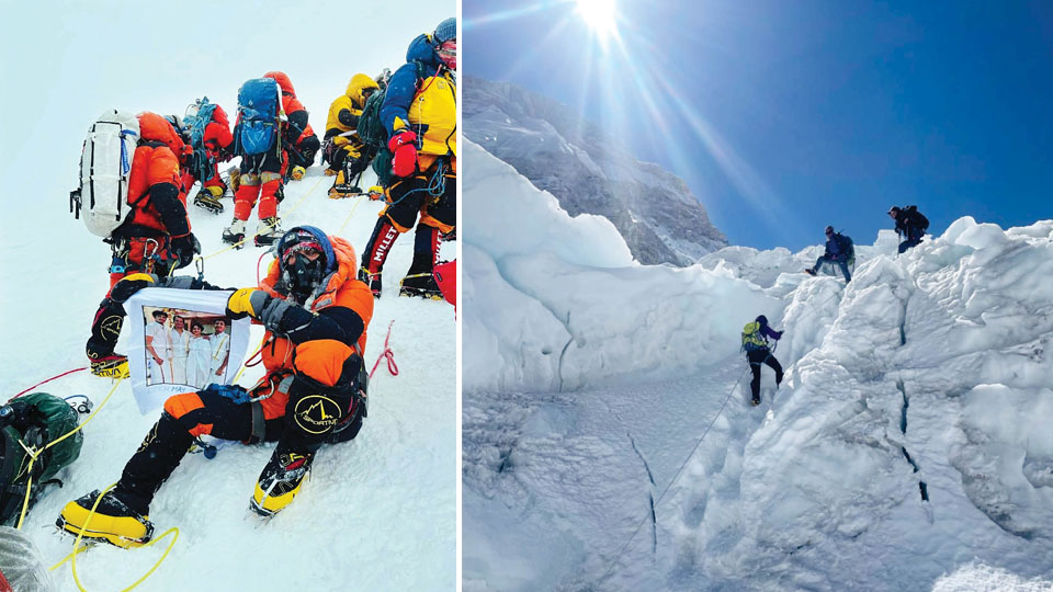 City Doctor Usha Hegde becomes the first Mysurean to summit Mt. Everest