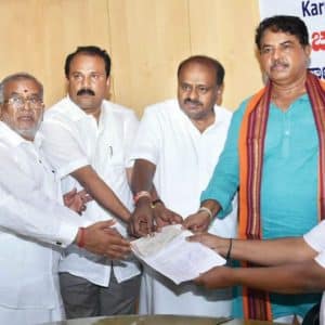 South Teachers Constituency: K. Vivekananda files nomination as BJP-JD(S) coalition candidate