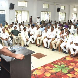 South Teachers Constituency: Congress candidate Marithibbegowda holds meeting with party workers