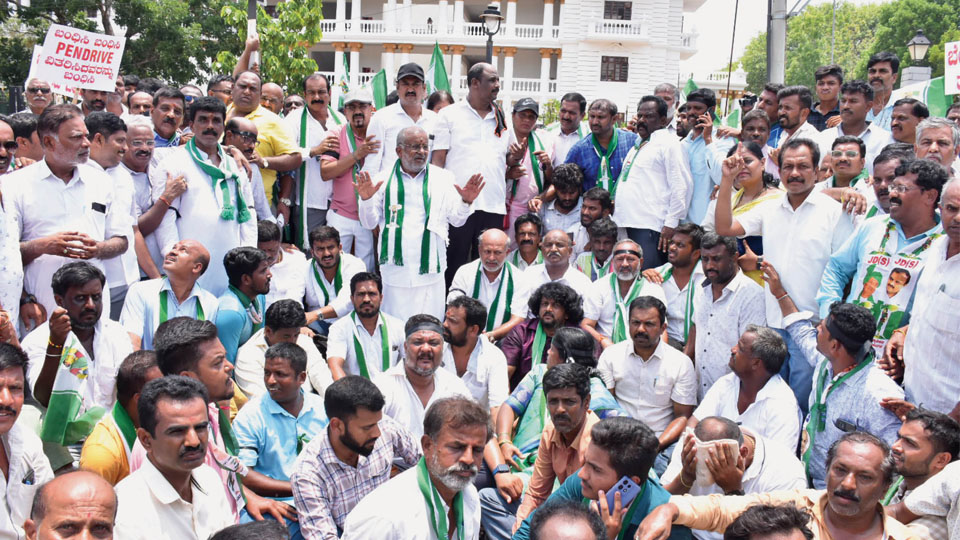 JD(S) holds protest rally