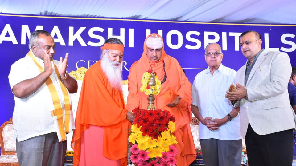 Seers inaugurate Golden Jubilee celebration of Kamakshi Hospital