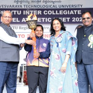 Ashwini Nachappa inaugurates 25th VTU Inter-College State-level Athletic Meet