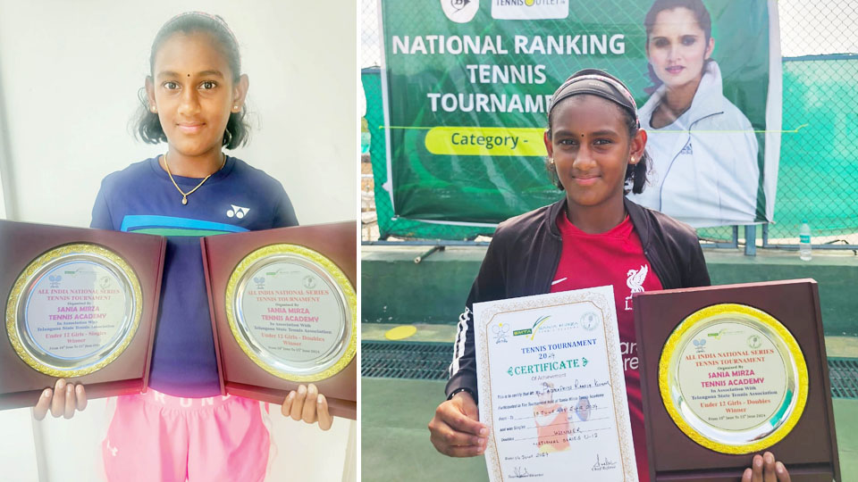 National Series Tennis Tournament: Padmapriya triumphs in both singles, doubles