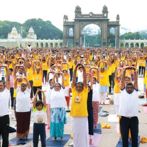 Yoga Day Celebrated in city