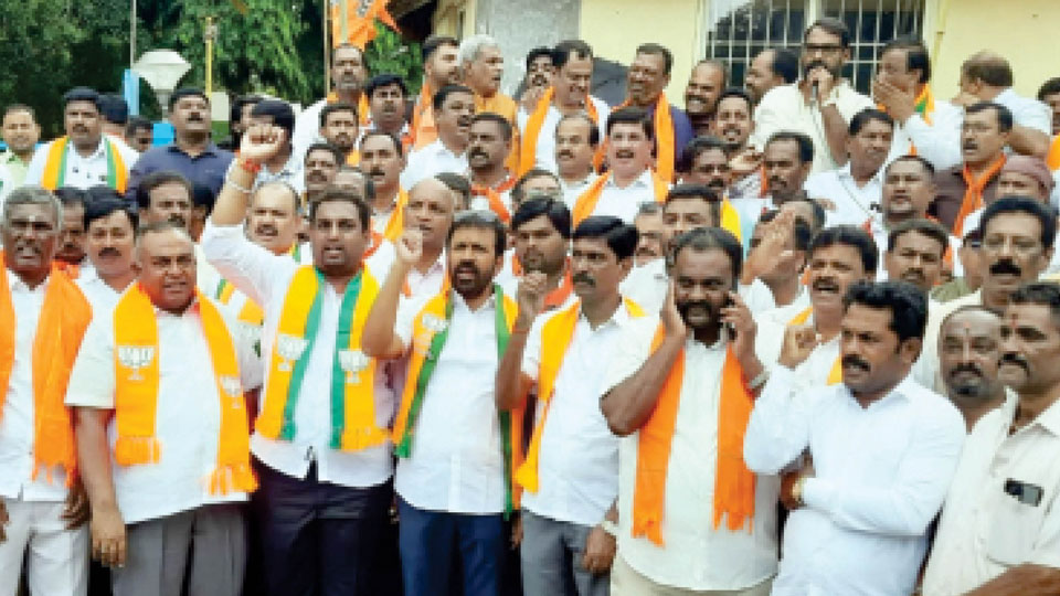 Valmiki Development Corporation Scam: BJP stages massive protest, seeks resignation of CM Siddaramaiah