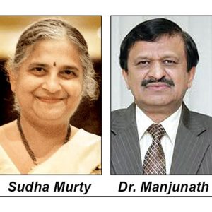 If Dr. C.N. Manjunath wins Bengaluru rural... Sudha Murty vows to visit Sri Raghavendra Swamy Mutt in Mantralaya by foot