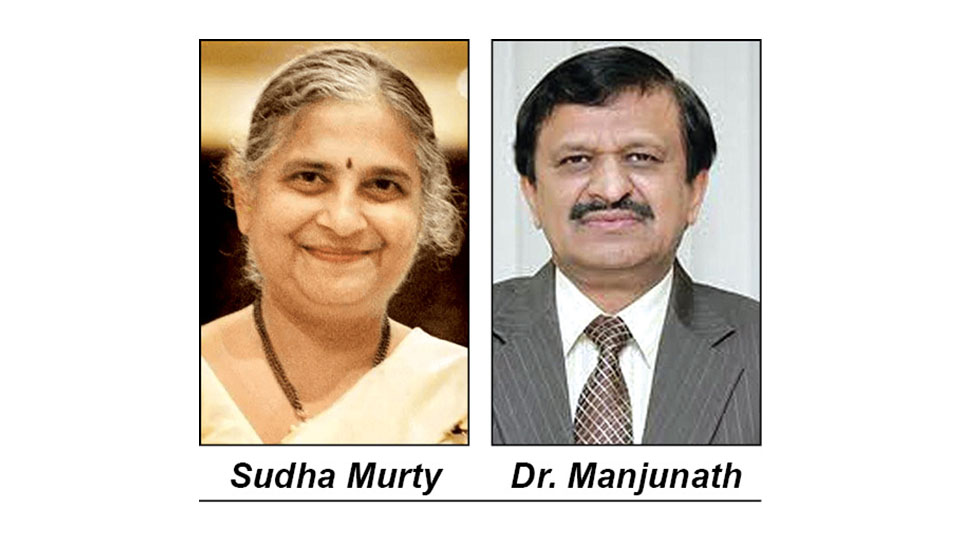 If Dr. C.N. Manjunath wins Bengaluru rural… Sudha Murty vows to visit Sri Raghavendra Swamy Mutt in Mantralaya by foot