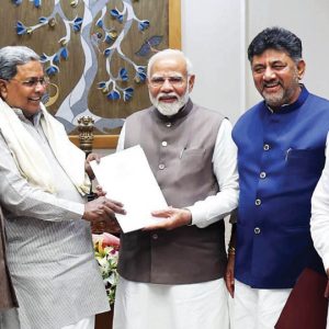 CM Siddaramaiah meets PM Modi