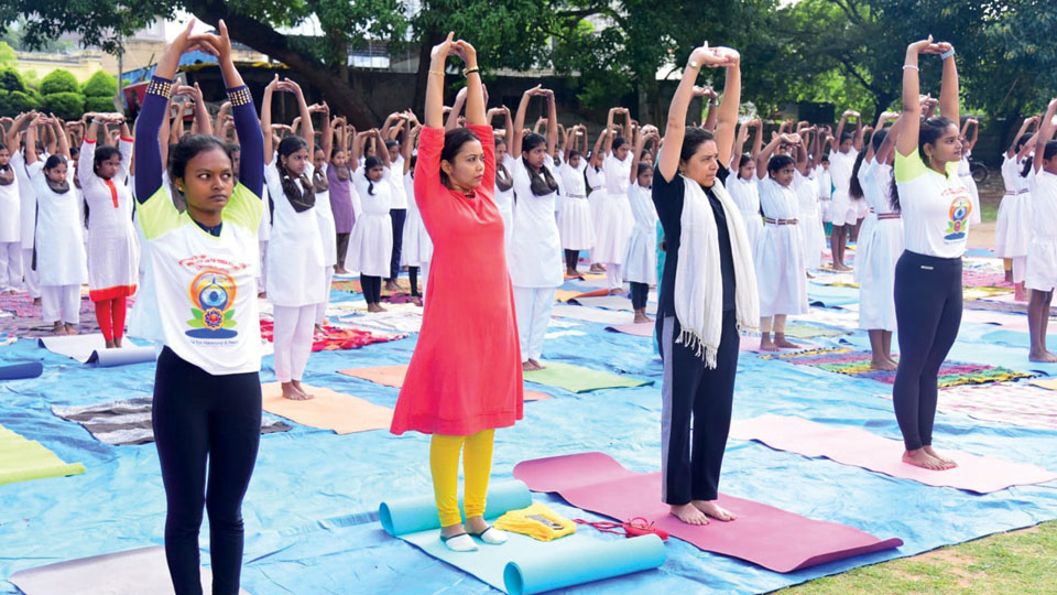 Yoga awareness and competitions held