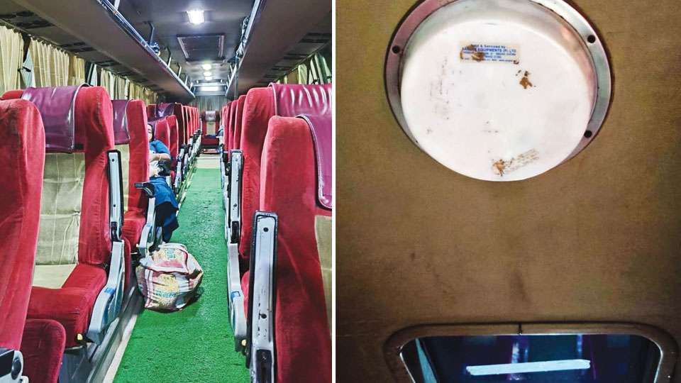Pathetic condition of Airavat Club-Class Bus: Urgent attention needed